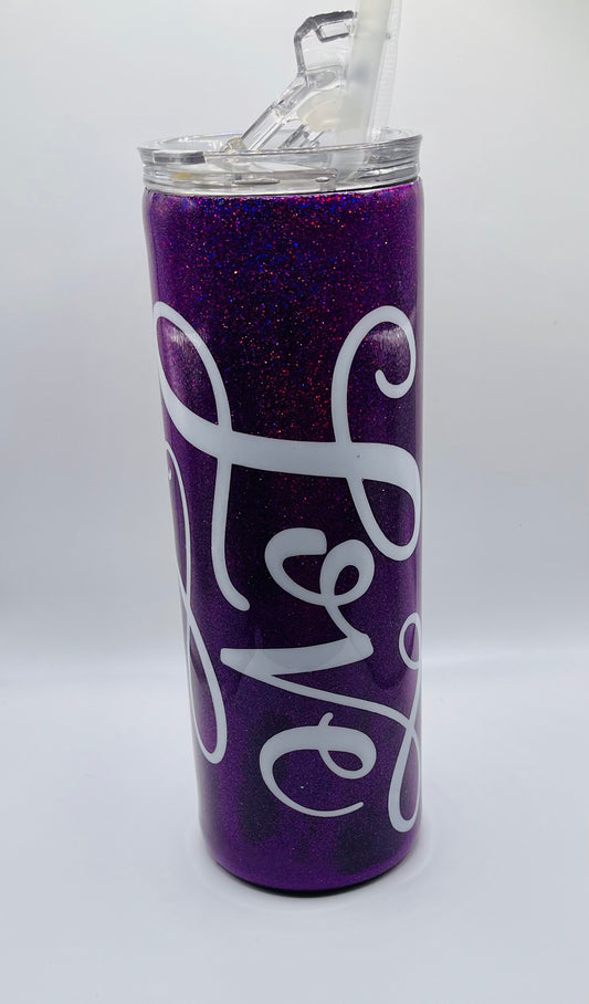 173-20oz Glitter Tumbler