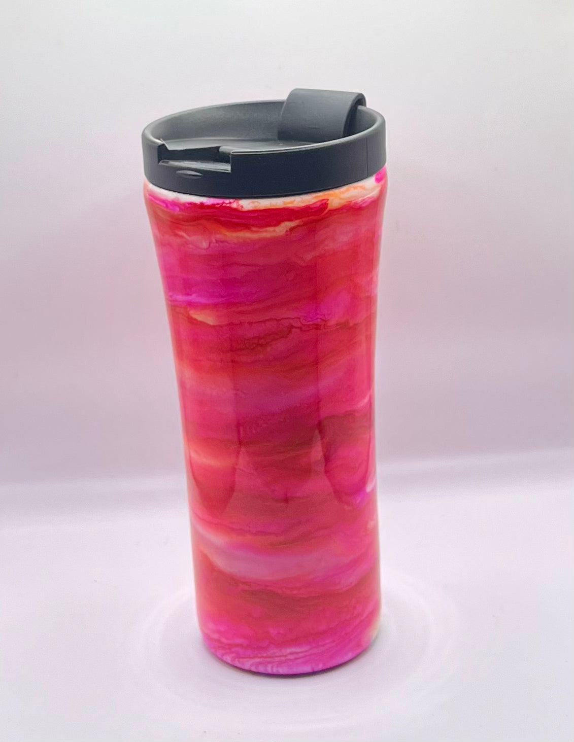 221-Alcohol Ink 16 OZ STAINLESS STEEL TRAVEL TUMBLER