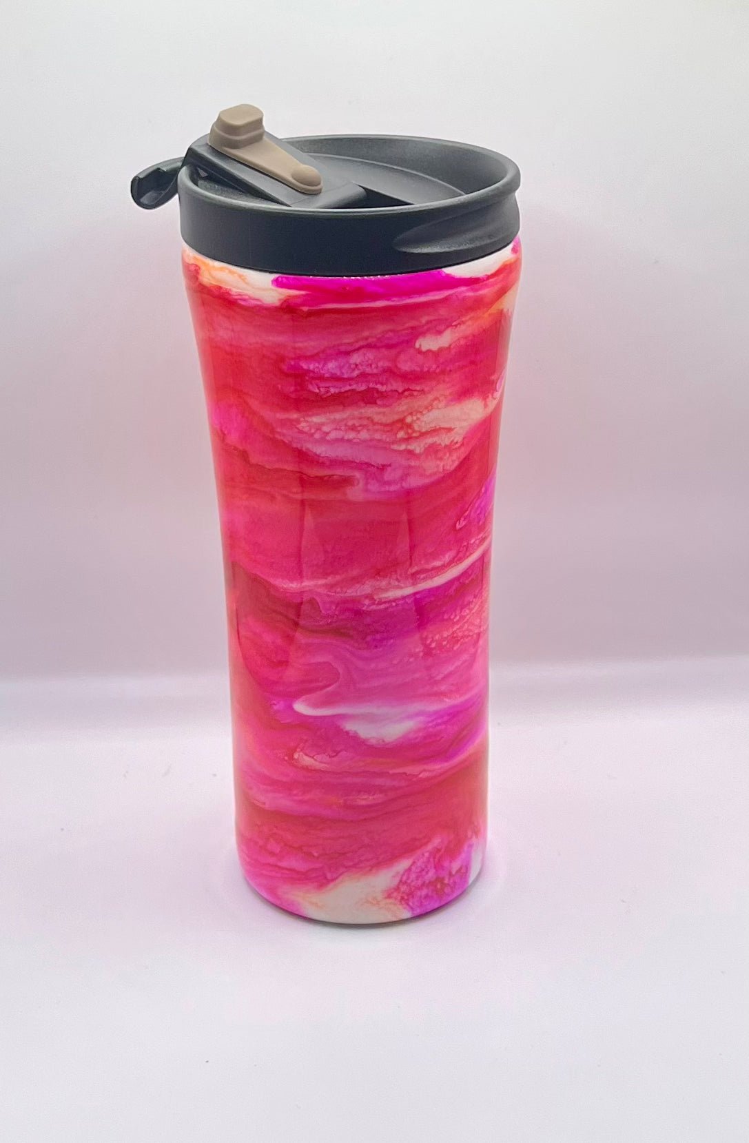 221-Alcohol Ink 16 OZ STAINLESS STEEL TRAVEL TUMBLER