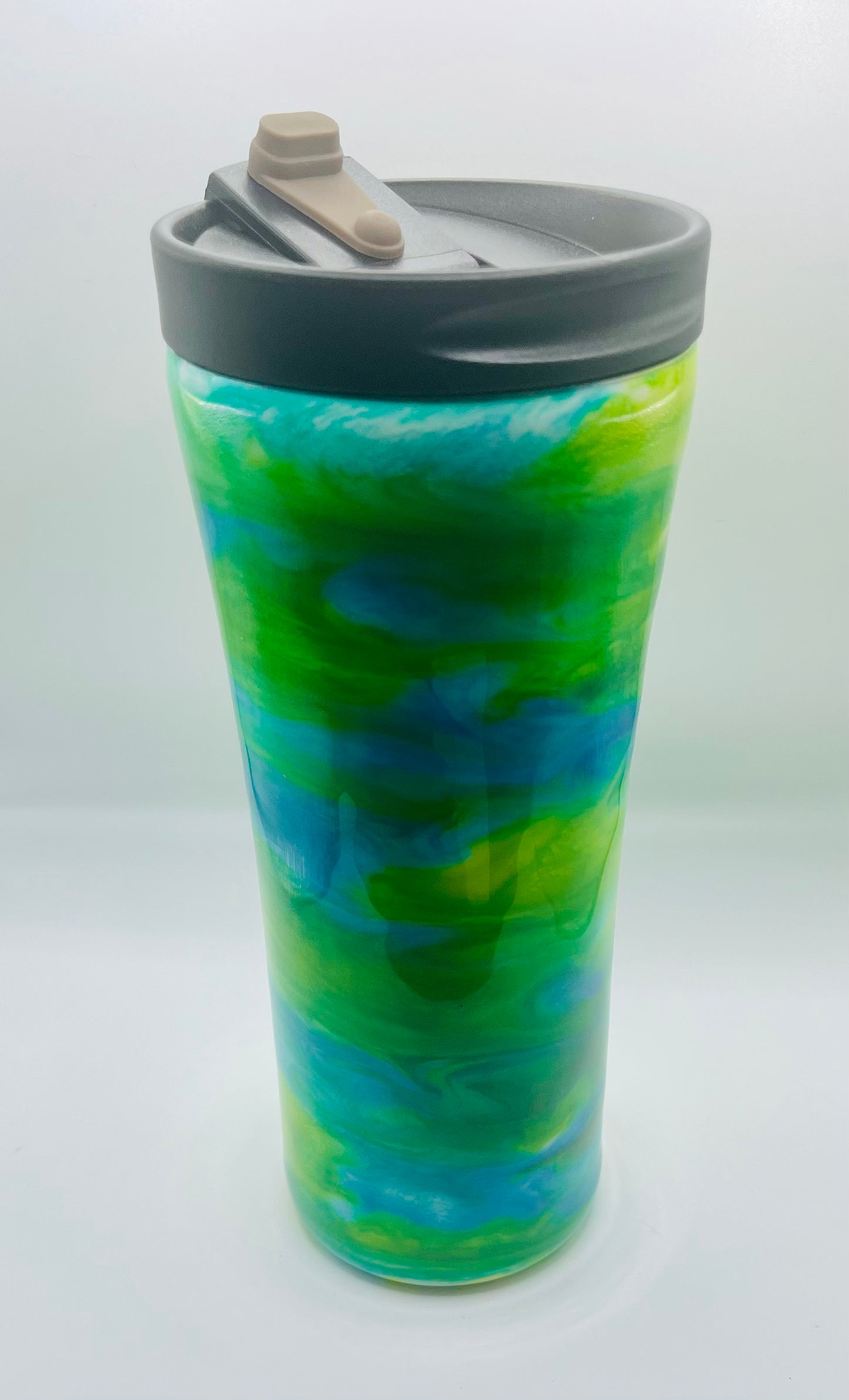 112-Alcohol Ink 16 OZ STAINLESS STEEL TRAVEL TUMBLER