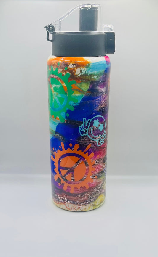 054- Alcohol ink -26OZ FRUIT INFUSER TUMBLER