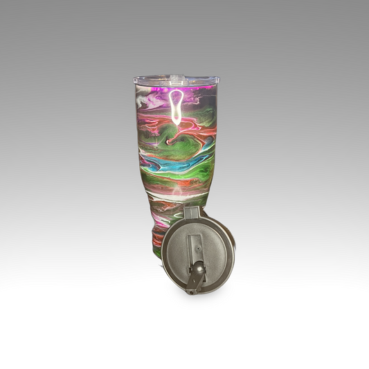 019-40 oz Alcohol Ink Tumbler